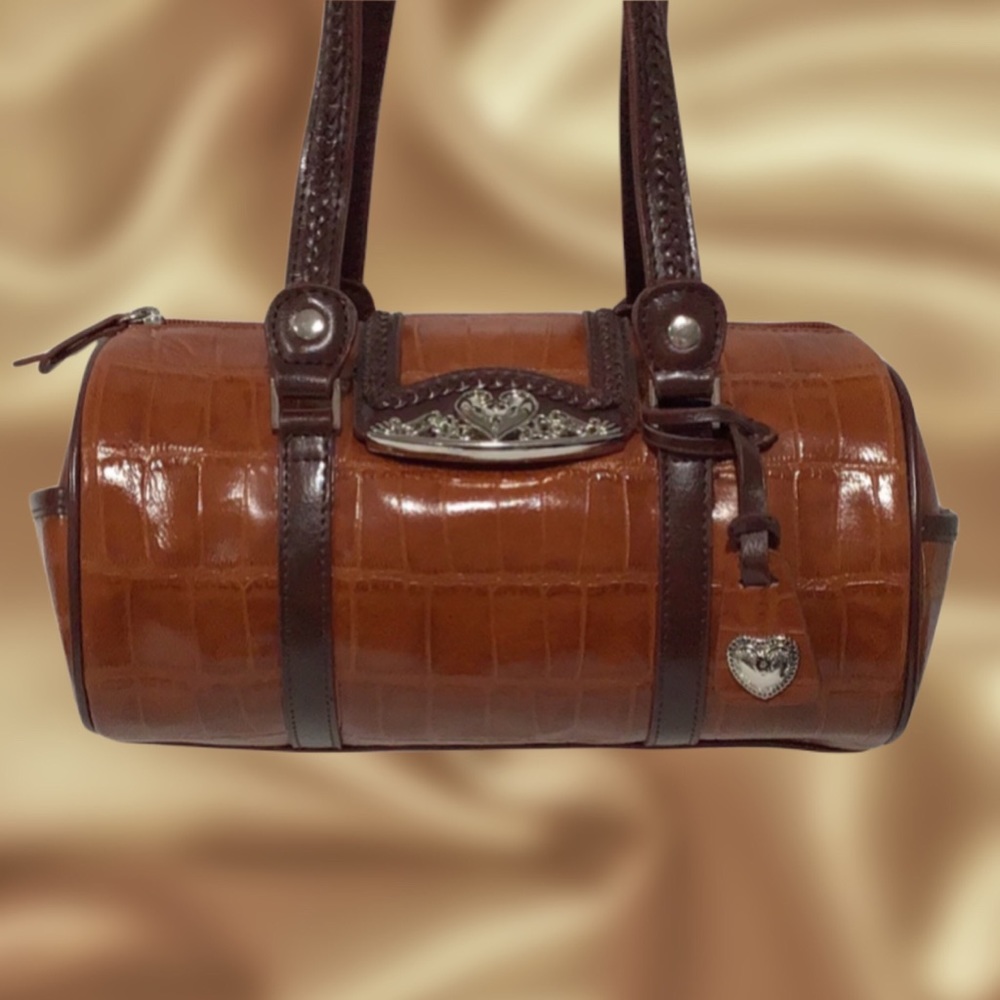 M. C. Leather Barrel Bag, Shoulder Bag